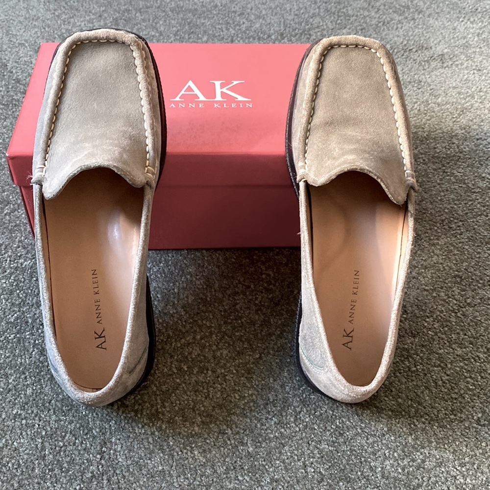 Ann Klein suede loafers